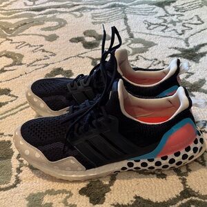 Navy and White Adidas Ultra Boost Sneakers